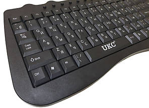 USB міні клавіатура UKC KP-918 Чорна, фото 3
