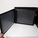 Гаманець чоловічий чорний екошкіра 12.5×10 см, фото 3