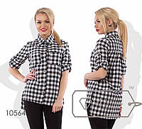 Женская коттоновая рубашка длинный рукав размеры норма
