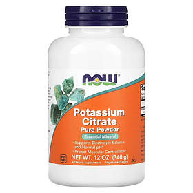 Цитрат калію NOW Foods "Potassium Citrate Pure Powder" чистий порошок (340 г)