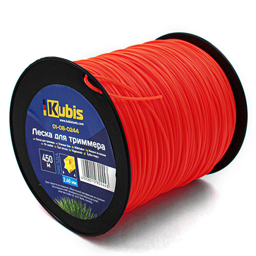 Жилка для тримера 2.4 мм 450 м зірка бухта Kubis 01-08-0244