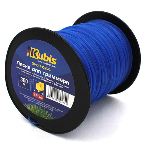 Жилка для тримера 2.7 мм 300 м зірка бухта Kubis 01-08-0274