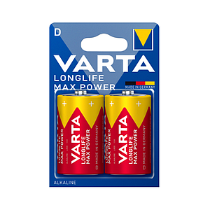 Батарейки D (LR20) Varta Longlife Max Power Alkaline(2шт.)