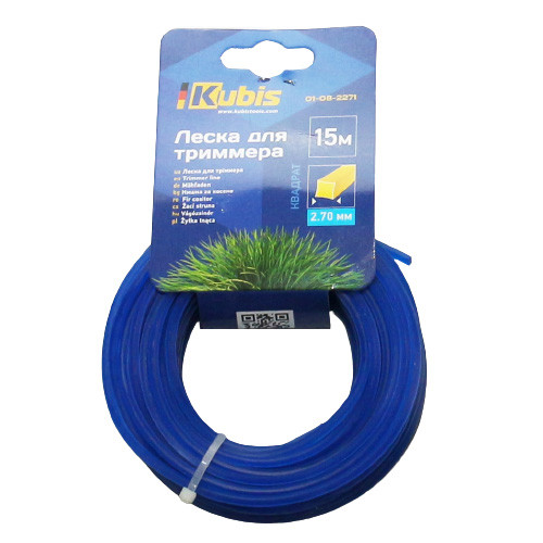 Жилка для тримера 2.7 мм 15 м квадрат Kubis 01-08-2271