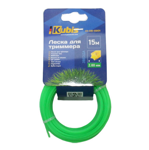 Жилка для тримера 2.0 мм 15 м зірка Kubis 01-08-0201