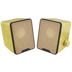 Колонки комп'ютерні USB FT-280 Золотисті (N015958)