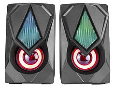 Комп'ютерні колонки XTRIKE ME RGB Backlight SK-402 з підсвічуванням, чорні (N011826)