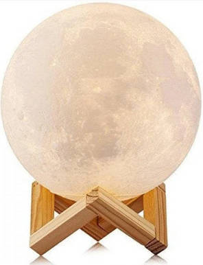 Нічник Місяць 3D Moon Lamp 6727, 5 режимів, фото 3