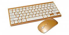 Клавіатура бездротова з мишею MHZ 902 Gold (N007547)