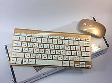 Клавіатура бездротова з мишею MHZ 902 Gold, фото 6