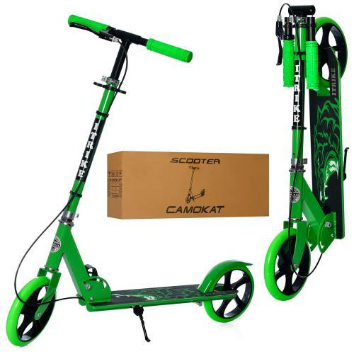 Двоколісний Алюмінієвий самокат з ручним тормозом. Колеса 200мм. SR2-010-2-1. Фіолетовий.