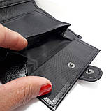 Гаманець гаманець KOCHI чорний екошкіра 11 × 14 см, фото 4