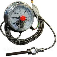 Термометры манометрические показывающие сигнализирующие ТМП-100С 0+150С, 2.5 (м)