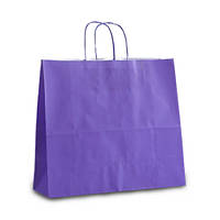 Крафт-пакет Volley 32x13x28 фиолетовый с витыми ручками