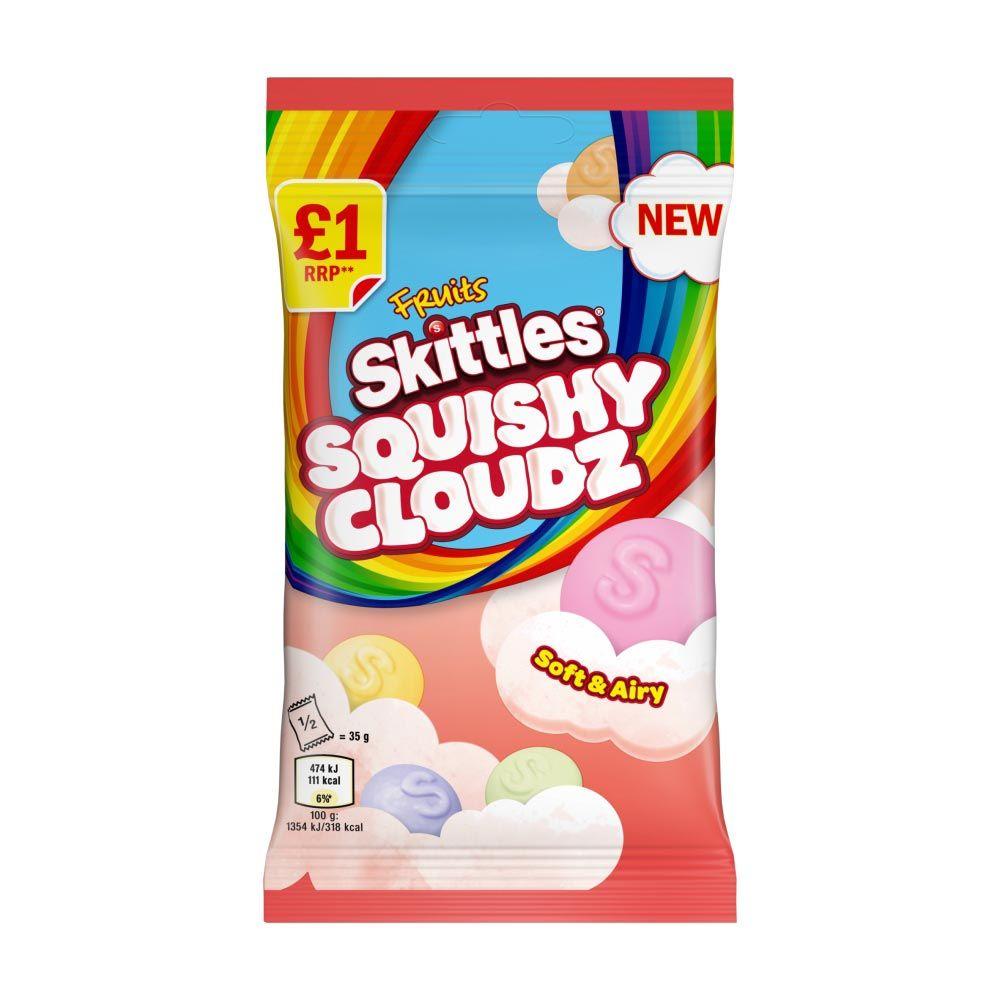 Желейні цукерки Skittles Squishy Cloudz Fruit Sweets Treat Bag 70g