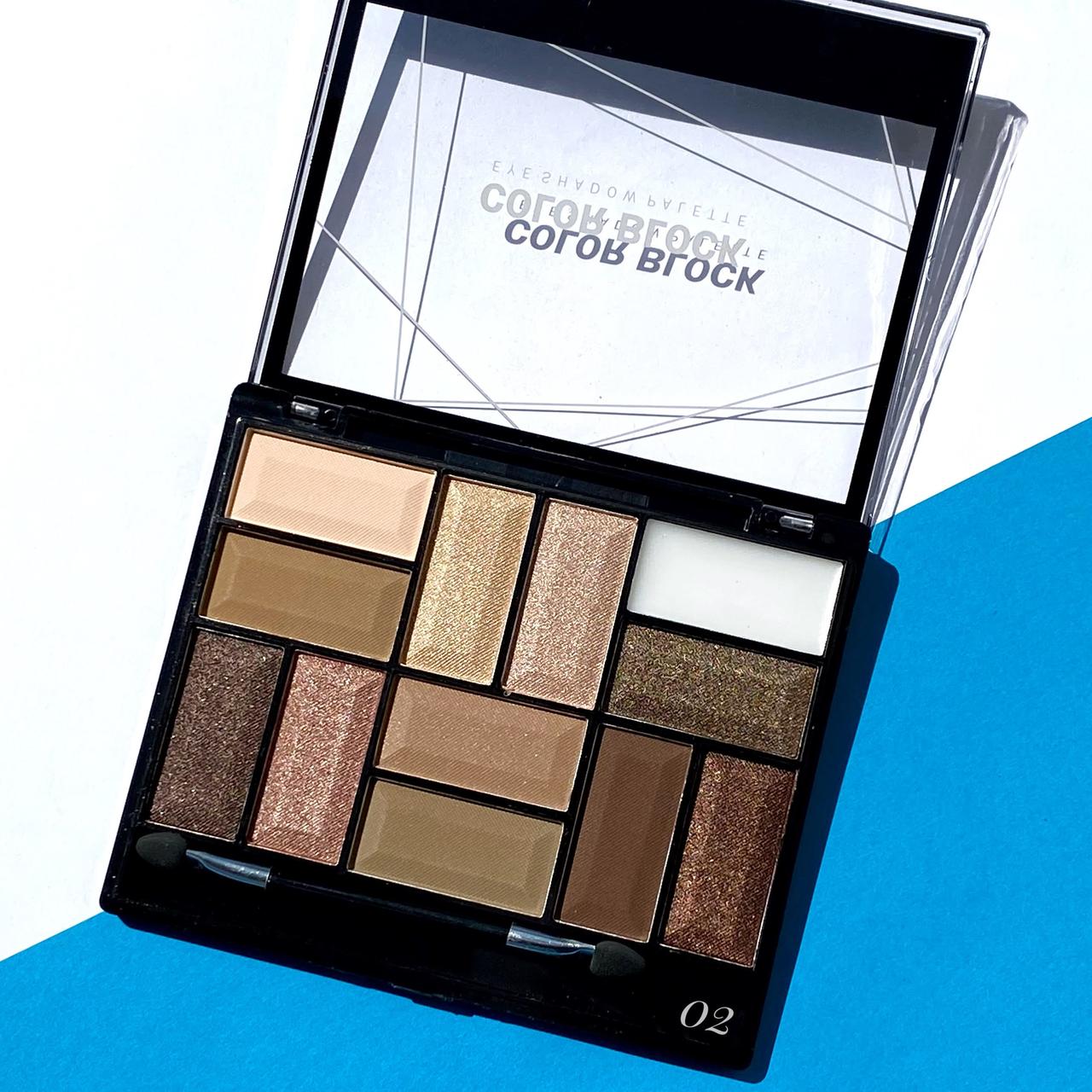 Тіні для повік Bless Beauty Color Block Eye Shadow Palette, 12 відтінків №2