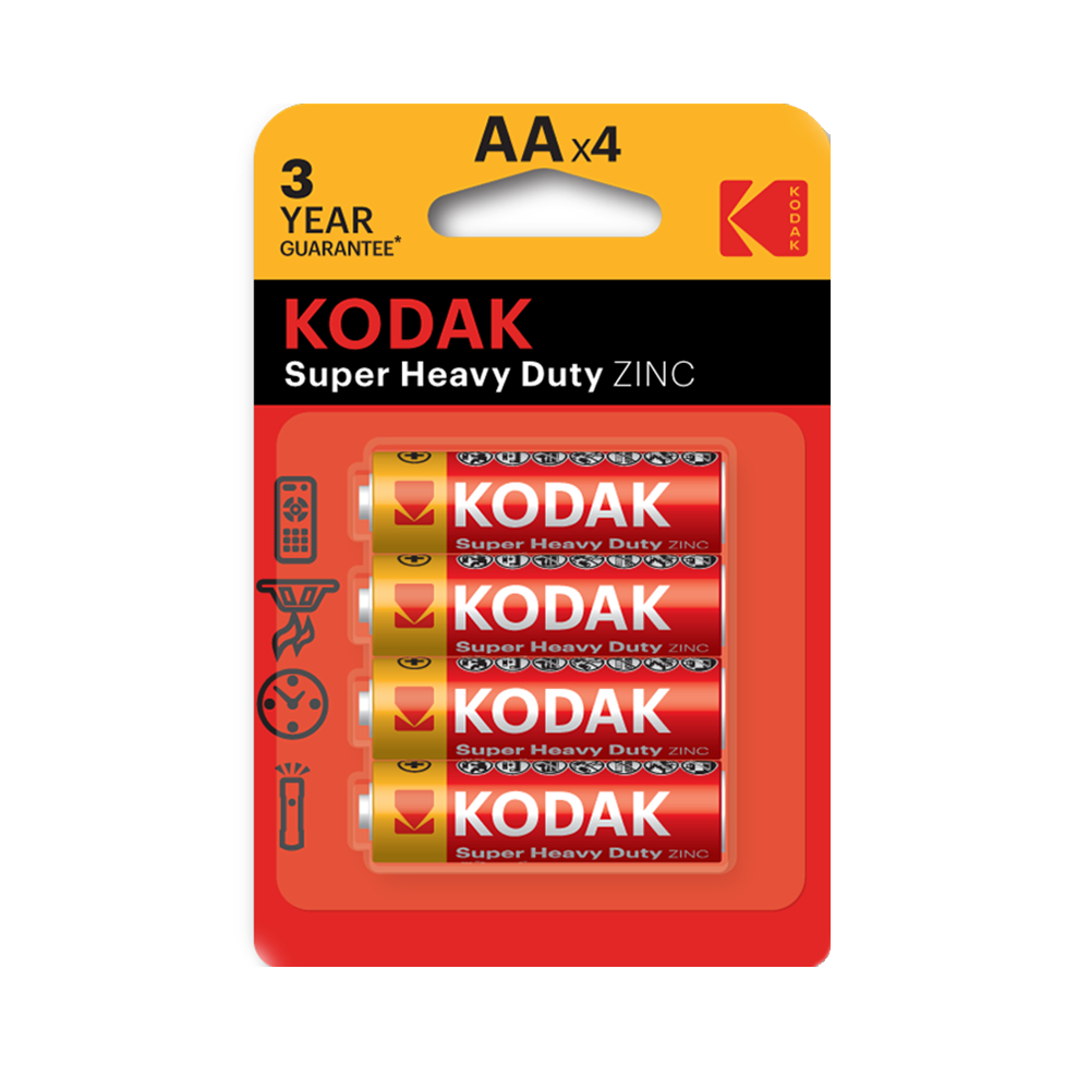 Батарейки AA / R6 Kodak Super Heavy Duty Zinc (4шт.)