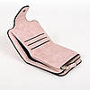 Стильний жіночий гаманець 12х11х2,5 см Baellerry Forever Mini Пудровий / Жіночий замшевий гаманець-клатч, фото 4