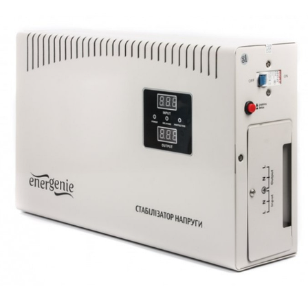 Стабилизатор EnerGenie EG-AVR-DW5000-01 белый 3000Вт Стабилизатор для насоса скважины Настенный Навесной, фото 1