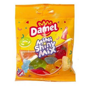 Цукерки жувальні Damel Mini Shiny mix, 80 г, без глютену 18 шт/ящ