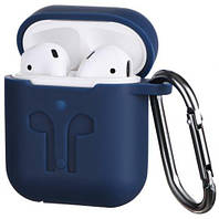 Чехол 2Е для Apple AirPods Pure Color Silicone Imprint Navy (2E-AIR-PODS-IBPCSI-3-NV)