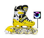 Ролики Scale Sports Yellow LF 905, розмір 29-33, фото 3