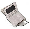 Стильний жіночий гаманець 12х11х2,5 см Baellerry Forever Mini Світло-сірий / Жіночий замшевий гаманець-клатч, фото 5
