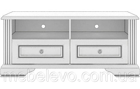 Тумба під телевізор Вайт РТВ2S  530х1200х445мм ясен сніговий+ сосна срібна Гербор