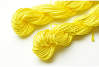 Шнур капроновый для плетения шамбалы - жёлтый