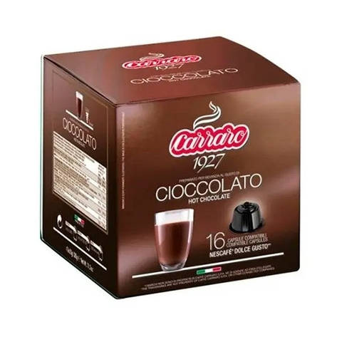Шоколад у капсулі Carraro Cioccolato, 1 шт. Dolce Gusto, фото 1