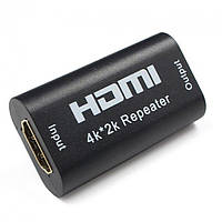 Усилитель сигнала HDMI (F) - HDMI (F), TRY PLUG Repeater 4K-2K до 30 м, черный #