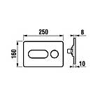 Кнопка зливу для інсталяції JIKA подвійна хром 114413 H8936460040001, фото 2