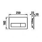 Кнопка зливу для інсталяції JIKA подвійна хром 114416 H8936630040001, фото 2