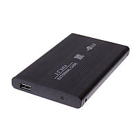 Внешний карман для HDD 2.5 дюймов, USB 2.0 - SATA, TRY TB-S254U2, до 3 TB, алюминий черный