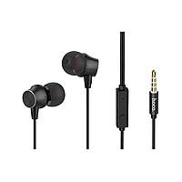 Наушники Hoco M51 Proper sound universal earphones with mic Black