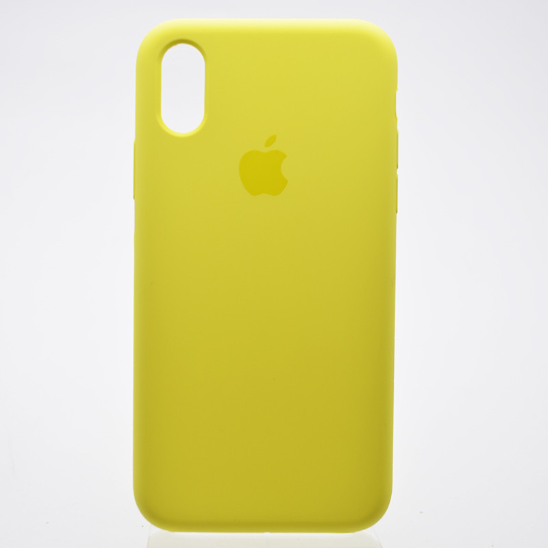 Чохол накладка Silicon Case для iPhone X/Xs New yellow