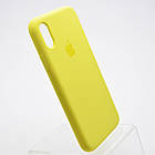 Чохол накладка Silicon Case для iPhone X/Xs New yellow, фото 3