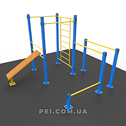 Спортивний майданчик для воркаута W2237 (спортивний комплекс для street workout, вуличні тренажери)