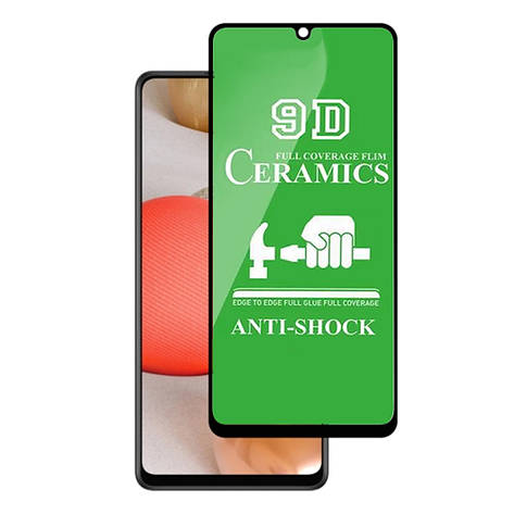 Захисне скло Ceramic Samsung A70/A70s/A90 5G/A42 5G/M42 5G Black, фото 1