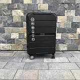 Дорожня сумка на 4х2 колесах Wings PP05 Чемодан з поліпропілену Валіза середня чемодан дорожный средний, фото 2