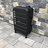 Дорожня сумка на 4х2 колесах Wings PP05 Чемодан з поліпропілену Валіза середня чемодан дорожный средний, фото 9