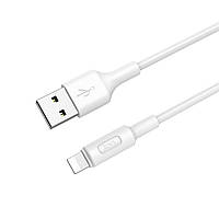 Кабель Hoco X25 Soarer charging data cable for Lightning White