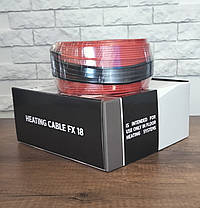 Комплект тепла підлога електрична у стяжку 1800 ват 10-12м2(100мп) Felix FX18 Premium гріючий кабель Корея, фото 3