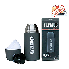 Термос  0,75 л. сірий Tramp Soft Touch, TRC-108