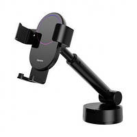 Автодержатель Baseus Simplism Gravity Car Mount Holder (With Suction Base) Black (SUYL-JY01)