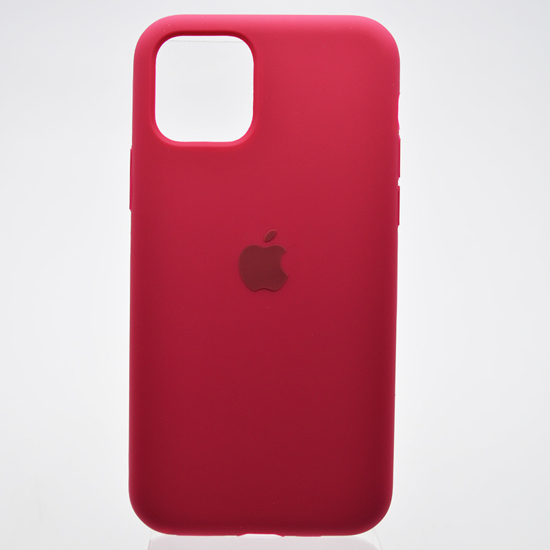 Чохол накладка Silicon Case Full cover для IPhone 11 Pro Rose red, фото 1