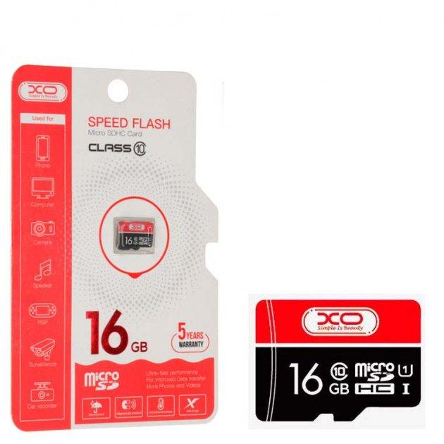 Карта Пам&apos;яті XO micro SD 16GB ( 10cl ) червоний / чорний