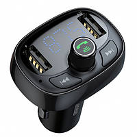 FM-трансмиттер Baseus T typed S-09 Bluetooth MP3 car charger Tarnish (CCALL-TM01)