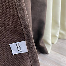 Штори мікровелюр Дует №450 шоколад-крем, фото 3