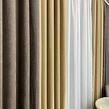 Штори мікровелюр Дует №450 мокко/беж, фото 5